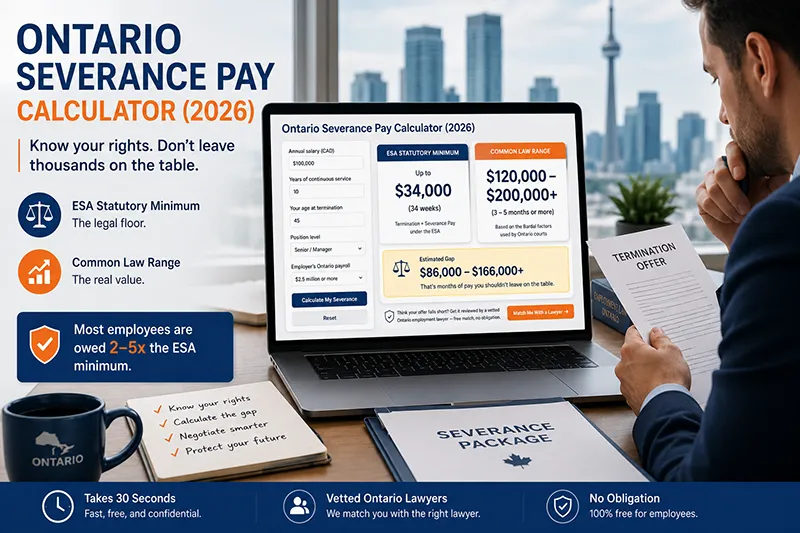 severance pay calculator Ontario